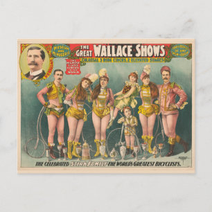 Carte Postale Poster Publicité La Grande Wallace Montre Cirque
