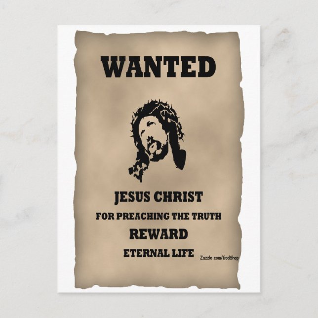 Carte Postale Poster Recherché de Jésus (Devant)