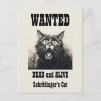 Poster Recherché Vintage amusant Schrödinger's Cat