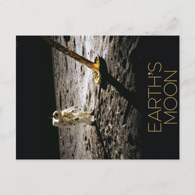 Carte Postale Poster sur la lune de la NASA 4 (Devant)