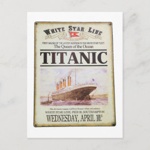 Carte Postale Poster Titanic