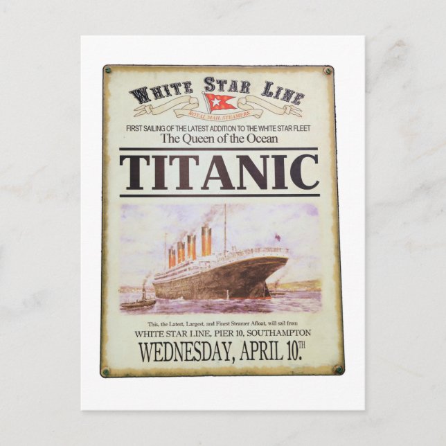 Carte Postale Poster Titanic (Devant)