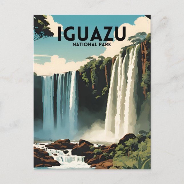 Carte Postale Poster touristique du parc national Iguazu (Devant)