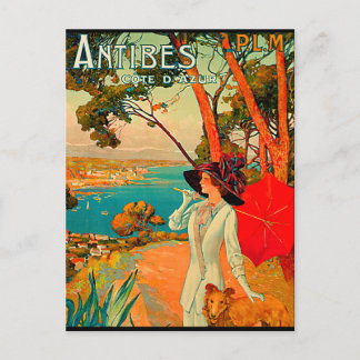 Carte Postale Poster vintage Antibes France