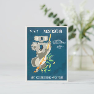 Carte Postale Poster vintage australien