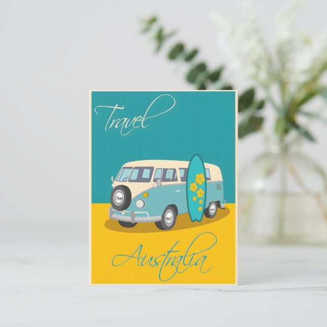 Carte Postale Poster vintage australien (Debout devant)