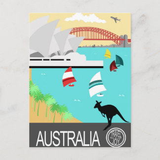 Carte Postale Poster vintage australien