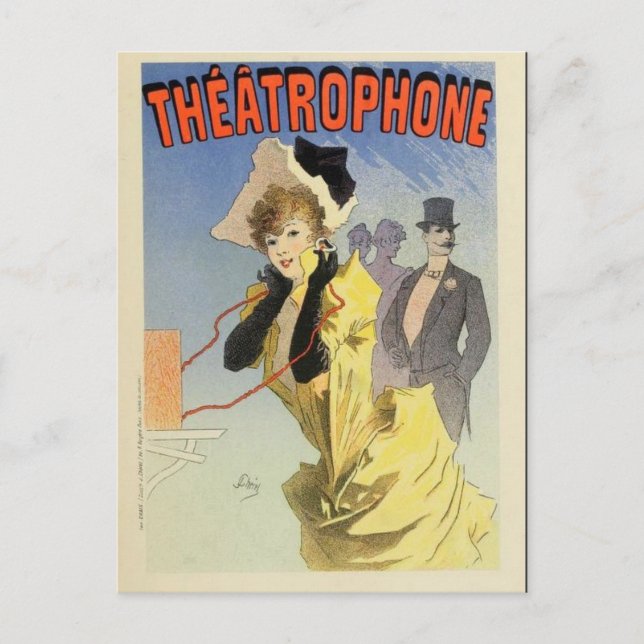 Carte postale poster vintage Belle Epoque (Devant)