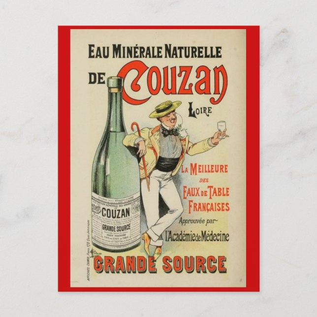 Carte postale poster vintage Belle Epoque (Devant)