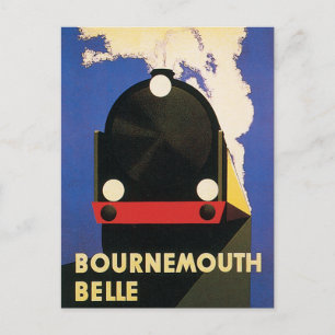 Carte Postale Poster vintage Bournemouth Belle Train