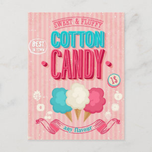 Carte Postale Poster vintage Cotton Candy