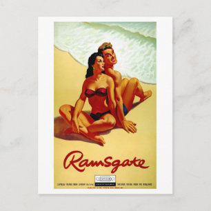 Carte Postale Poster vintage d'Angleterre restauré