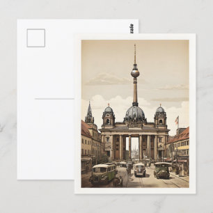 Carte Postale Poster vintage de Berlin
