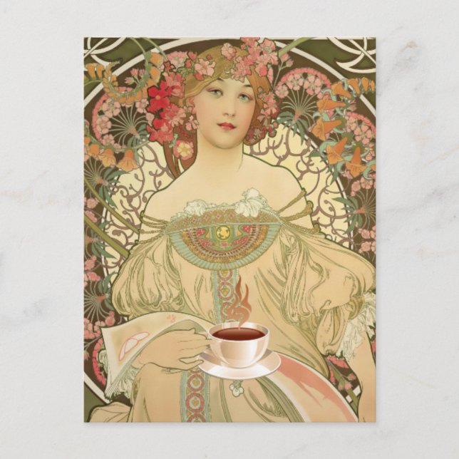 Carte Postale Poster vintage de café (Devant)