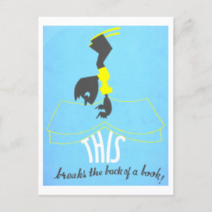 Carte Postale Poster vintage de la bibliothèque du Club "Be Kind