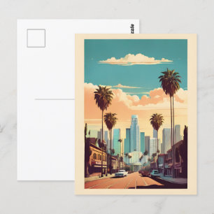 Carte Postale Poster vintage de Los Angeles