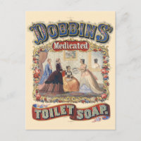 Poster vintage de savon de toilette médicamenteux