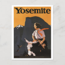 Poster vintage du Pacifique Sud de Yosemite 1923