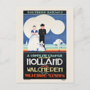 Carte Postale Poster vintage Holland Pays-Bas 1924