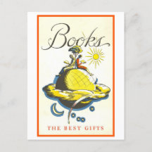 poster vintage "Livres : Les meilleurs cadeaux"
