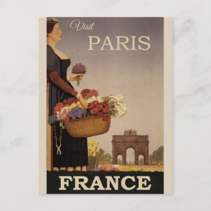 Carte Postale Poster vintage Paris France