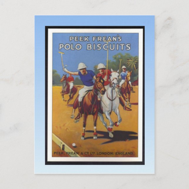 Carte Postale Poster vintage, Peak Freans Polo Biscuits (Devant)