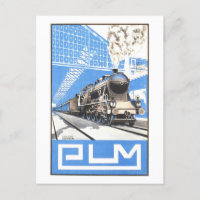 Poster vintage PLM Français Train Travel