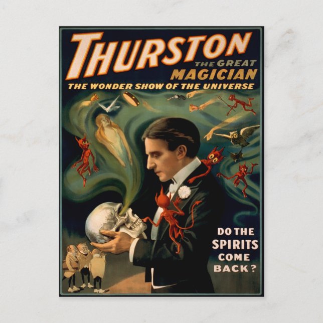 Carte Postale Poster vintage Thurston Magician (Devant)