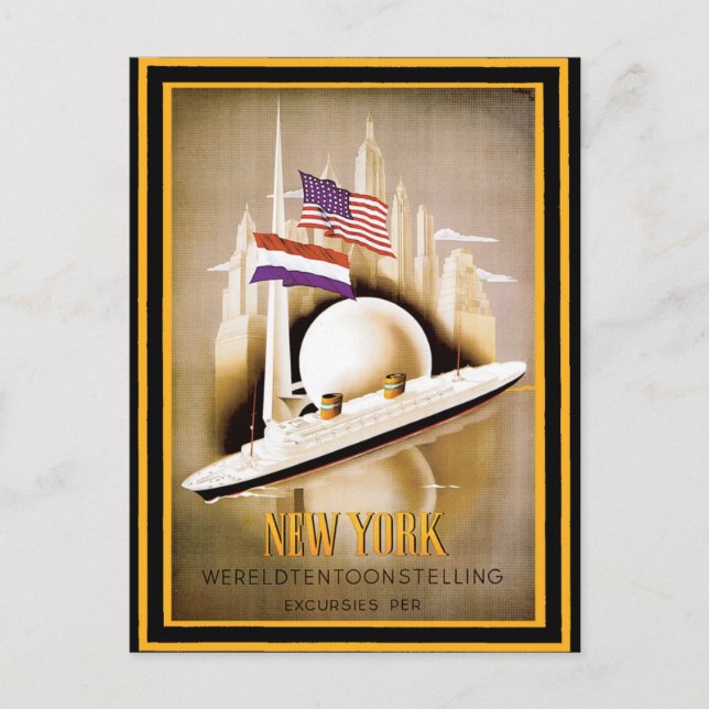 Carte Postale Poster Vintage voyage 16 (Devant)
