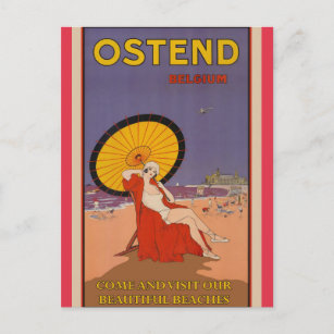 Carte Postale Poster Vintage voyage belge