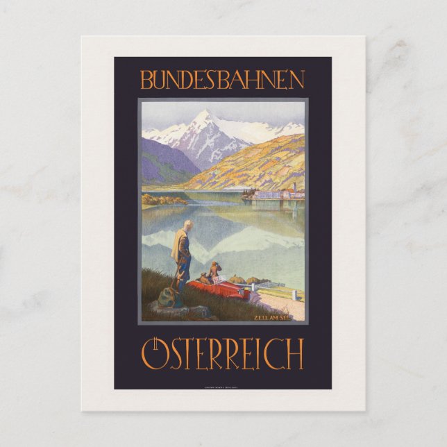 Carte Postale Poster Vintage voyage Bundesbahnen Österreich 192 (Devant)