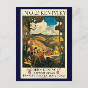 Carte Postale Poster Vintage voyage, Dans Le Vieux Kentucky, NC