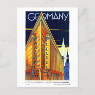 Carte Postale Poster Vintage voyage de l'Allemagne