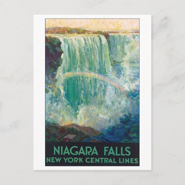 Carte Postale Poster Vintage voyage de Niagara Falls (Devant)