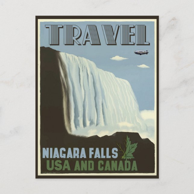 Carte Postale Poster Vintage voyage de Niagara Falls (Devant)