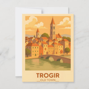 Carte postale Poster Vintage voyage de Trogir Croa