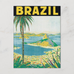 Carte Postale Poster Vintage voyage du Brésil