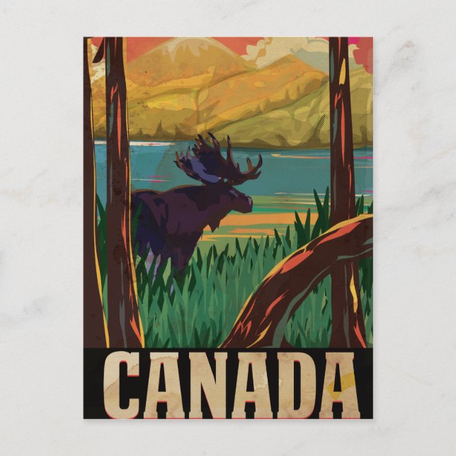 Carte Postale Poster Vintage voyage du Canada (Devant)