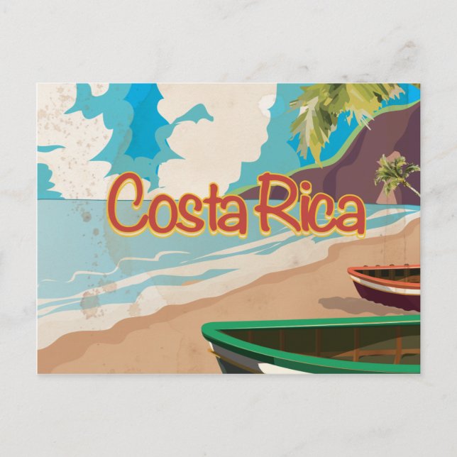 Carte Postale Poster Vintage voyage du Costa Rica (Devant)