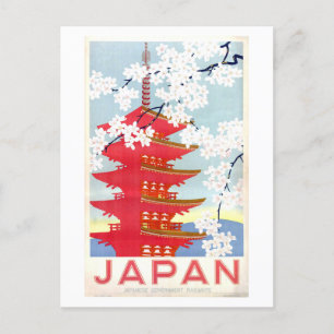 Carte Postale Poster Vintage voyage du Japon