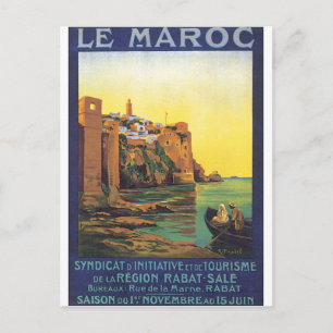 Carte Postale Poster Vintage voyage du Maroc