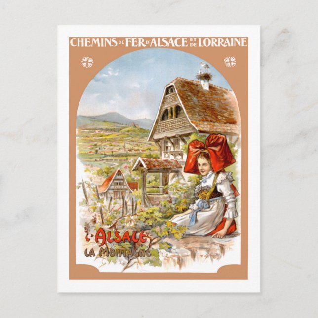 Carte Postale Poster Vintage voyage, France (Devant)