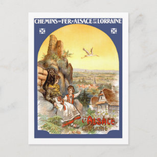 Carte Postale Poster Vintage voyage, France