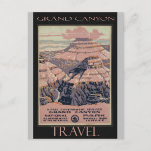 Carte Postale Poster Vintage voyage Grand Canyon Arizona