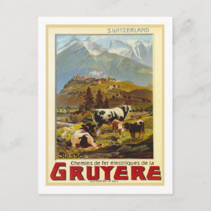 Carte Postale Poster Vintage voyage, Gruyere