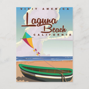 Carte Postale Poster Vintage voyage Laguna Beach California