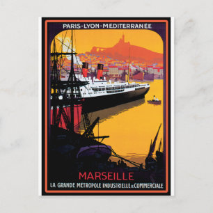 Carte Postale Poster Vintage voyage : Méditerranée