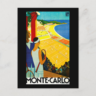 Carte Postale Poster Vintage voyage Monte Carlo