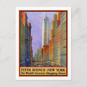 Carte Postale Poster Vintage voyage, New York