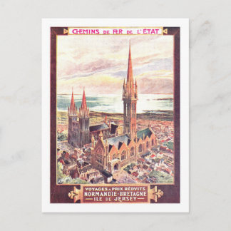 Carte Postale Poster Vintage voyage, Normandie